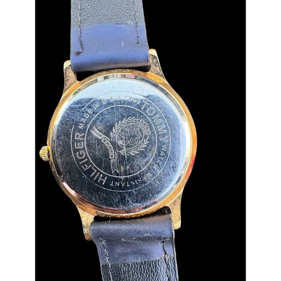 Tommy Hilfiger Watch 1999 Red,white & Blue Leather Band, Need New Battery - Picture 5 of 6